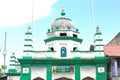 The Nagore Dargha Sheriff Mosque in George Town in Penang Island in Malaysia in Far East Southeast Asia. Islamic Muslim Architectu